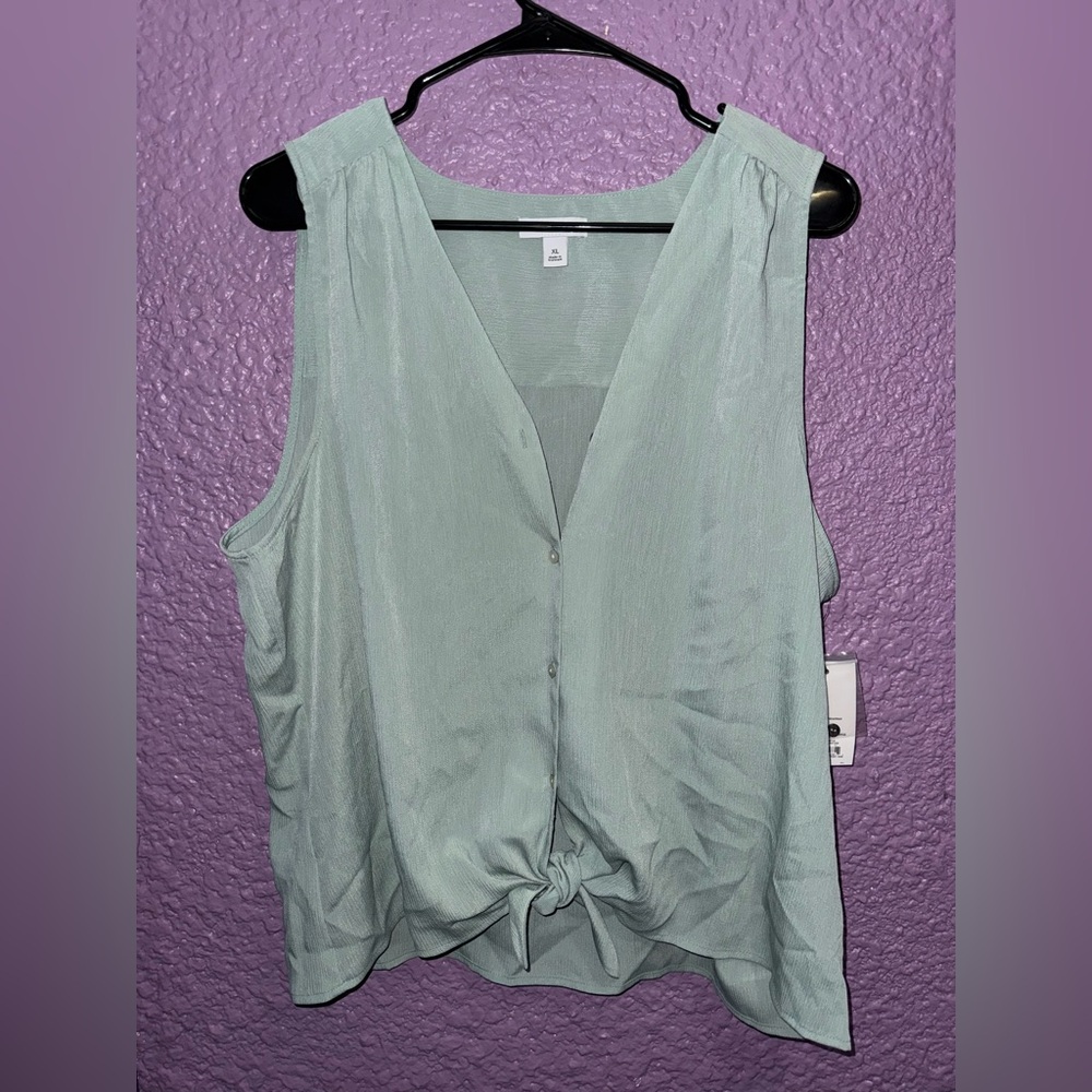 Mint Green Sleeveless Top